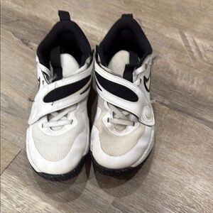Kids' White and Black Nike Sneakers size 1Y